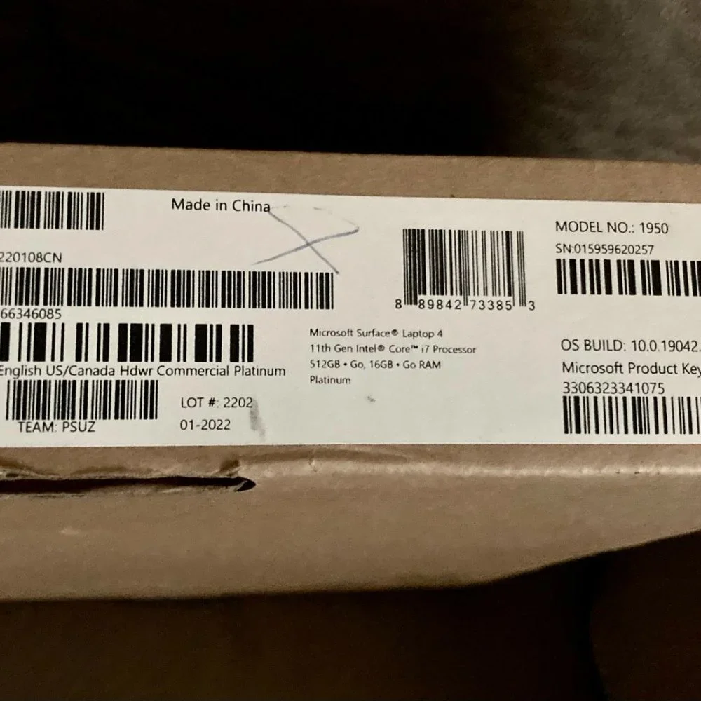 Microsoft Laptop SL4